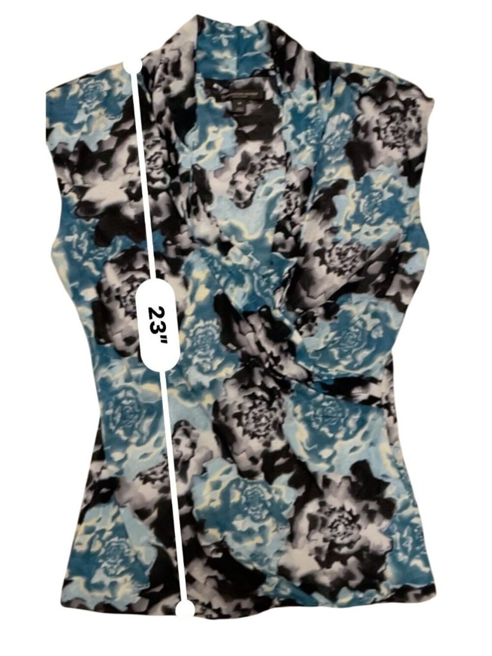 Classiques Entier Atelier Silk‑Blend Sleeveless Top – Watercolor Floral, Size M - Picture 9 of 10